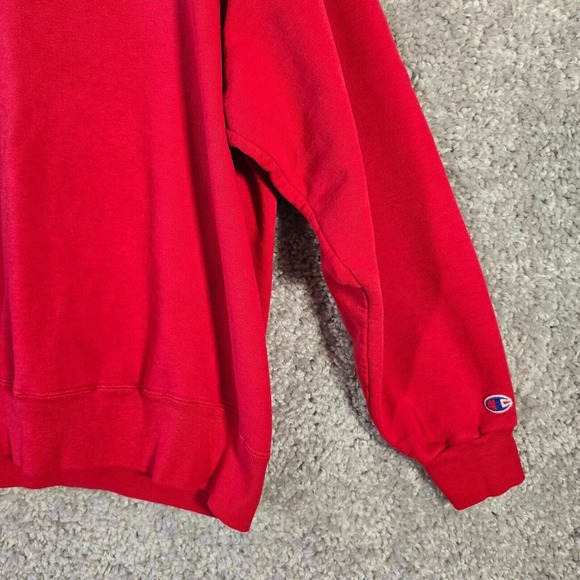 Champion Women Pullover Sweatshirt Size XL Red Vintage Casual Cozy USA Made READ - Picture 2 of 12